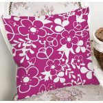 Rengarenk Zemin Üzerinde Çiçek Desenli Dijital Baskılı Modern Yastık Kırlent Kılıfı Realhomes