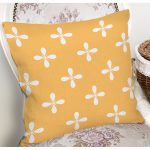 Rengarenk Zemin Üzerinde Çiçek Desenli Dijital Baskılı Modern Yastık Kırlent Kılıfı Realhomes