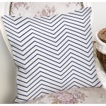 Beyaz Zemin Üzerinde Renkli Geometrik Desenli Dijital Baskılı Modern Yastık Kılıfı Realhomes