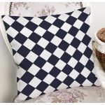 Beyaz Zemin Üzerinde Renkli Geometrik Çizimli Dijital Baskılı Modern Yastık Kılıfı Realhomes