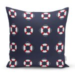 - 7645 - Realhomes Renkli Zeminli Geometrik Çizimli Dijital Baskılı Modern Yastık Kırlent Kılıfı Realhomes