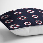 - 7645 - Realhomes Renkli Zeminli Geometrik Çizimli Dijital Baskılı Modern Yastık Kırlent Kılıfı Realhomes