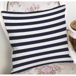 - 7647 - Realhomes Beyaz Zemin Üzerinde Renkli Çizgili Dijital Baskılı Modern Yastık Kırlent Kılıfı Realhomes