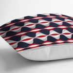 Renkli Zeminli Geometrik Desenli Dijital Baskılı Modern Yastık Kırlent Kılıfı Realhomes