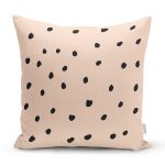 Renkli Zemin Üzerinde Siyah Geometrik Çizimli Dijital Baskılı Modern Yastık Kılıfı Realhomes