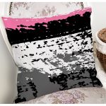 Beyaz Zeminli Geometrik Çizimli Dijital Baskılı Modern Yastık Kırlent Kılıfı Realhomes