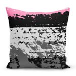 Beyaz Zeminli Geometrik Çizimli Dijital Baskılı Modern Yastık Kırlent Kılıfı Realhomes