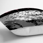 Beyaz Zeminli Geometrik Çizimli Dijital Baskılı Modern Yastık Kırlent Kılıfı Realhomes