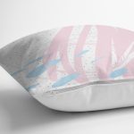 Beyaz Zeminli Renkli Modern Çizgili Dijital Baskılı Modern Yastık Kırlent Kılıfı Realhomes