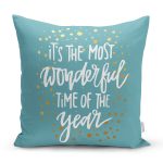 Renkli Zemin Üzerinde Gold Detaylı Dijital Baskılı Modern Yastık Kırlent Kılıfı Realhomes