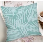 Renkli Zemin Üzerinde Yaprak Desenli Dijital Baskılı Modern Yastık Kırlent Kılıfı Realhomes