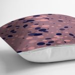 - 7951 - Realhomes Renkli Zemin Üzerinde Pastel Renkli Puantiye Desenli Yastık Kırlent Kılıfı Realhomes