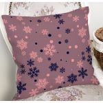 - 7952 - Realhomes Renkli Zeminli Kartanesi Desenli Dijital Baskılı Modern Yastık Kırlent Kılıfı Realhomes