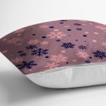 - 7952 - Realhomes Renkli Zeminli Kartanesi Desenli Dijital Baskılı Modern Yastık Kırlent Kılıfı Realhomes