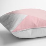 - 7967 - Realhomes Pastel Zeminli Geometrik Desenli Dijital Baskılı Modern Yastık Kırlent Kılıfı Realhomes