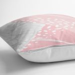 - 7968 - Realhomes Pastel Zeminli Geometrik Desenli Dijital Baskılı Modern Yastık Kırlent Kılıfı Realhomes