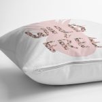 Beyaz Zemin Üzerinde Pastel Renkli Ananas Desenli Modern Yastık Kırlent Kılıfı Realhomes