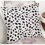 Renkli Zemin Üzerinde Siyah Geometrik Çizimli Dijital Baskılı Modern Yastık Kılıfı Realhomes