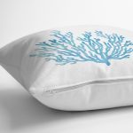 Beyaz Zemin Üzerinde Renkli Deniz Yıldızı Desenli Modern Yastık Kırlent Kılıfı Realhomes