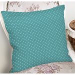 Renkli Zeminli Beyaz Puantiye Desenli Dijital Baskılı Modern Yastık Kırlent Kılıfı Realhomes