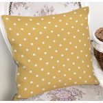 - 8033 - Realhomes Renkli Zeminli Beyaz Puantiye Desenli Dijital Baskılı Modern Yastık Kırlent Kılıfı Realhomes