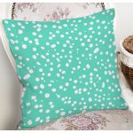 Beyaz Zemin Üzerinde Renkli Geometrik Desenli Dijital Baskılı Modern Yastık Kılıfı Realhomes