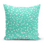 Beyaz Zemin Üzerinde Renkli Geometrik Desenli Dijital Baskılı Modern Yastık Kılıfı Realhomes