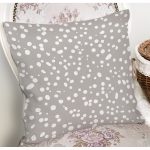 - 8054 - Realhomes Renkli Zeminli Beyaz Puantiye Desenli Dijital Baskılı Modern Yastık Kırlent Kılıfı Realhomes