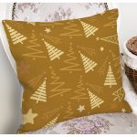 Renkli Zeminli Çam Ağacı Desenli Dijital Baskılı Modern Yastık Kırlent Kılıfı Realhomes