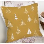 - 8067 - Realhomes  Renkli Zeminli Çam Ağacı Desenli Dijital Baskılı Modern Yastık Kırlent Kılıfı Realhomes