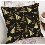 Renkli Zeminli Çam Ağacı Desenli Dijital Baskılı Modern Yastık Kırlent Kılıfı Realhomes