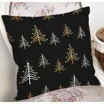 Renkli Zeminli Çam Ağacı Desenli Dijital Baskılı Modern Yastık Kırlent Kılıfı Realhomes