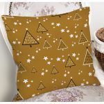 Renkli Zeminli Çam Ağacı Desenli Dijital Baskılı Modern Yastık Kırlent Kılıfı Realhomes