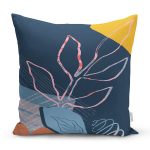 Rengarenk Zemin Üzerinde Pastel Desenli Çiçek Motifli Modern Yastık Kırlent Kılıfı Realhomes