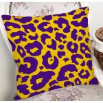 - 8110 - Realhomes Renkli Zeminli Geometrik Desenli Dijital Baskılı Modern Yastık Kırlent Kılıfı Realhomes