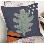 - 8123 - Realhomes Pastel Zemin Üzerinde Çiçek Desenli Dijital Baskılı Modern Yastık Kırlent Kılıfı Realhomes