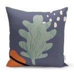 - 8123 - Realhomes Pastel Zemin Üzerinde Çiçek Desenli Dijital Baskılı Modern Yastık Kırlent Kılıfı Realhomes