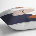 Beyaz Zemin Üzerinde Pastel Renkli Geometrik Desenli Yastık Kırlent Kılıfı Realhomes