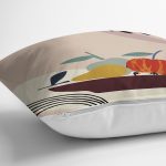 Pastel Zeminli Renkli Meyva Desenli Dijital Baskılı Modern Yastık Kırlent Kılıfı Realhomes