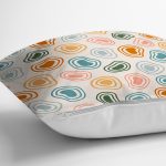 Pastel Zeminli Geometrik Desenli Dijital Baskılı Modern Yastık Kırlent Kılıfı Realhomes