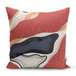 Renkli Zeminli Geometrik Desenli Dijital Baskılı Modern Yastık Kırlent Kılıfı Realhomes