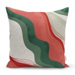 Renkli Zeminli Geometrik Desenli Dijital Baskılı Modern Yastık Kırlent Kılıfı Realhomes