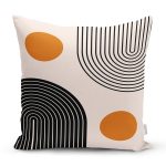 Renkli Zeminli Geometrik Desenli Dijital Baskılı Modern Yastık Kırlent Kılıfı Realhomes