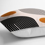 Renkli Zeminli Geometrik Desenli Dijital Baskılı Modern Yastık Kırlent Kılıfı Realhomes