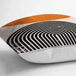 - 8187 - Realhomes Renkli Zeminli Geometrik Desenli Dijital Baskılı Modern Yastık Kırlent Kılıfı Realhomes