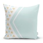 Renkli Zeminli Geometrik Desenli Dijital Baskılı Modern Yastık Kırlent Kılıfı Realhomes