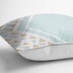 Renkli Zeminli Geometrik Desenli Dijital Baskılı Modern Yastık Kırlent Kılıfı Realhomes