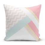 Renkli Zeminli Geometrik Desenli Dijital Baskılı Modern Yastık Kırlent Kılıfı Realhomes