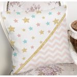 - 8258 - Realhomes Renkli Zeminli Geometrik Desenli Dijital Baskılı Modern Yastık Kırlent Kılıfı Realhomes