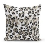 Beyaz Zemin Üzerinde Renkli Geometrik Desenli Dijital Baskılı Modern Yastık Kılıfı Realhomes